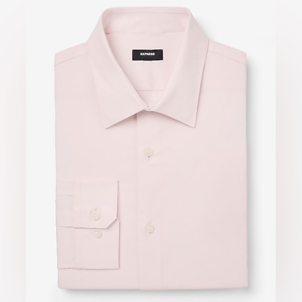 Express Men's Soft Pink Dress Shirt